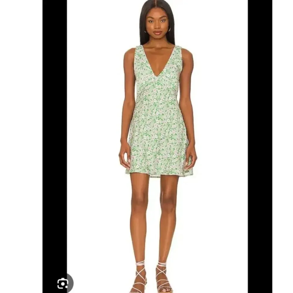 Revolve Resa Frankie Green Floral Mini Dress‎ Size: XS